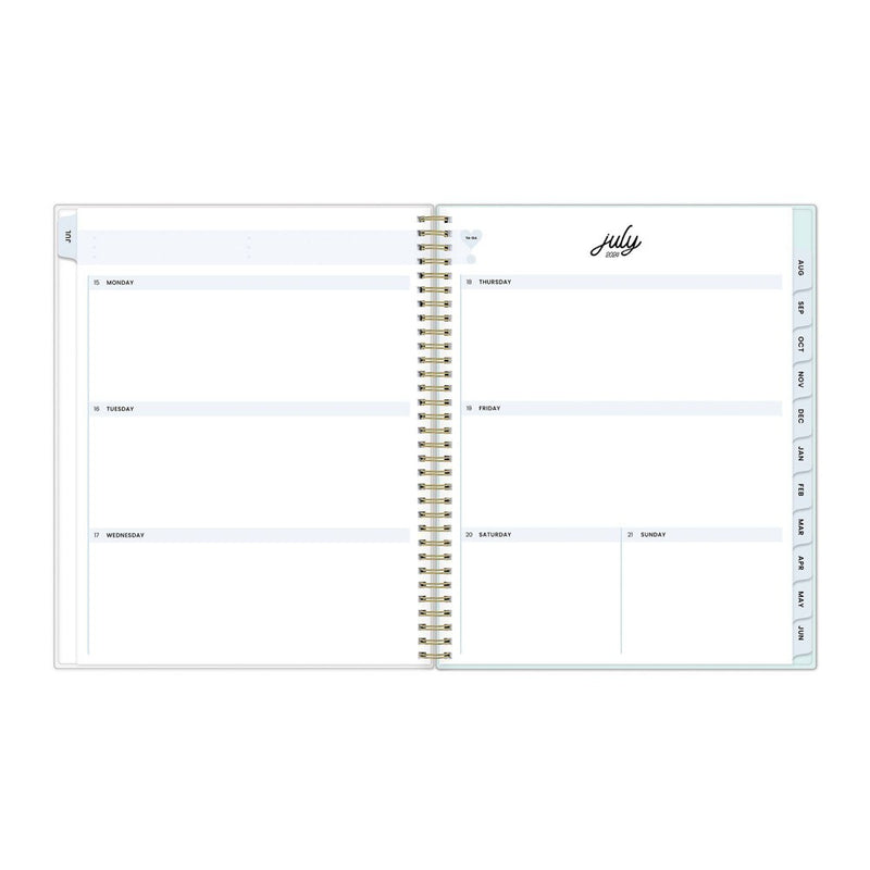 Color Me Courtney for Blue Sky 2024-25 Weekly/Monthly Planner 11"x8.5" Stepped Blue