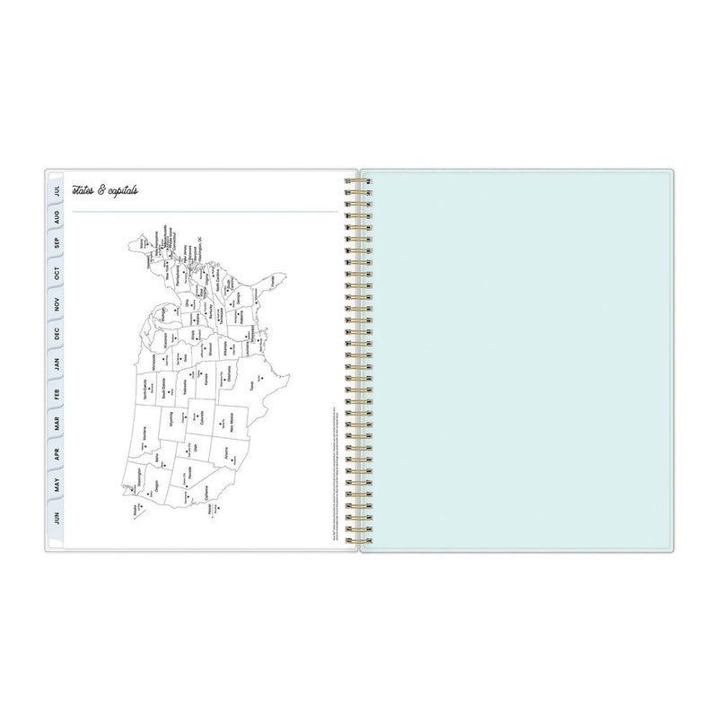 Color Me Courtney for Blue Sky 2024-25 Weekly/Monthly Planner 11"x8.5" Stepped Blue
