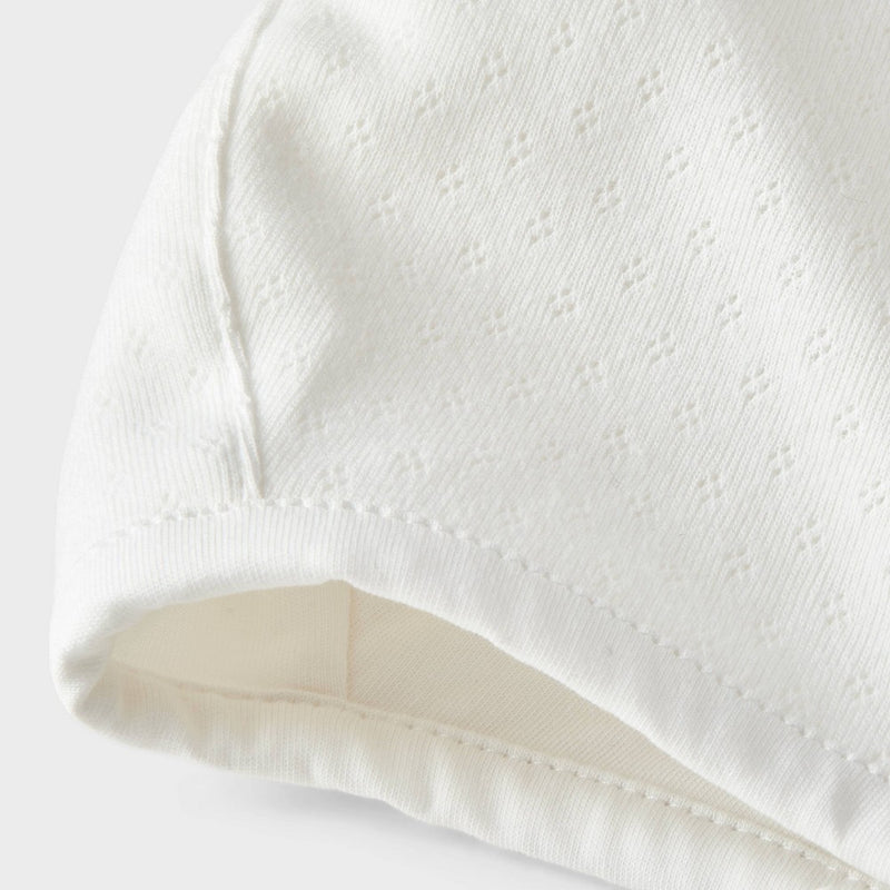 Baby Girls' Pointelle Bonnet - Cat & Jack White 12-24M