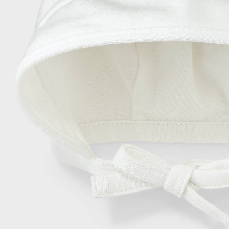 Baby Girls' Pointelle Bonnet - Cat & Jack White 12-24M