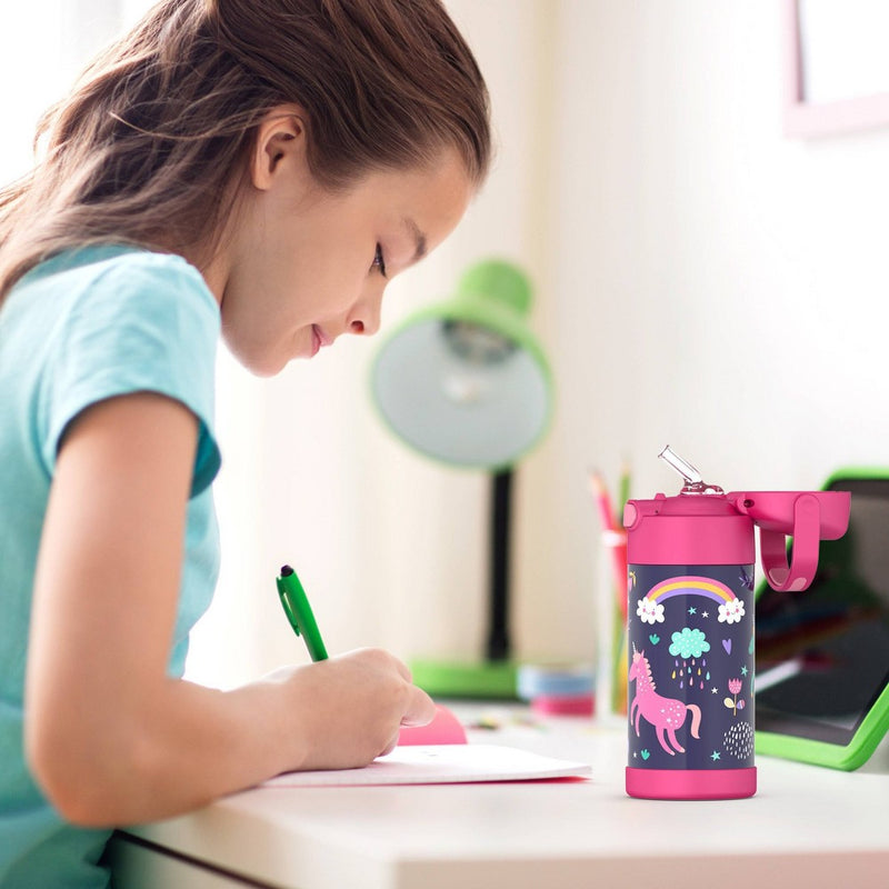 Thermos Kids' 12oz Stainless Steel FUNtainer Water Bottle  - Unicorns