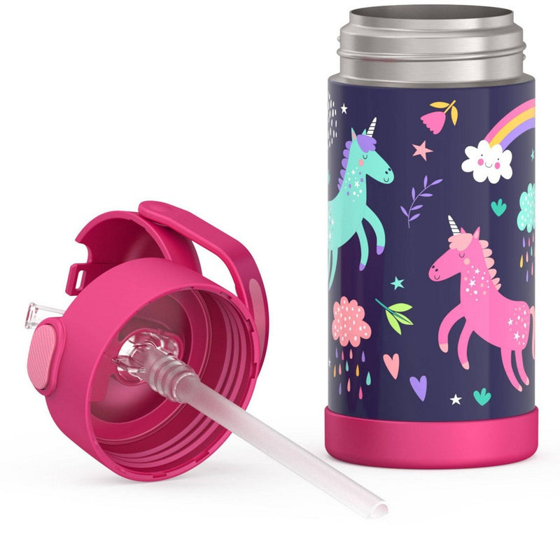 Thermos Kids' 12oz Stainless Steel FUNtainer Water Bottle  - Unicorns