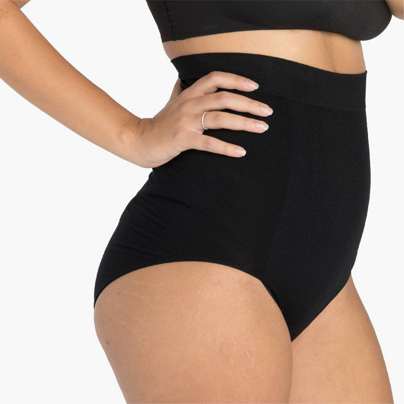 UpSpring Post Baby High Waist Postpartum Recovery Underwear - Black - L/XL