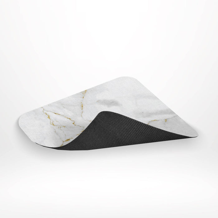 HandStands Deluxe Mouse Mat - White Marble