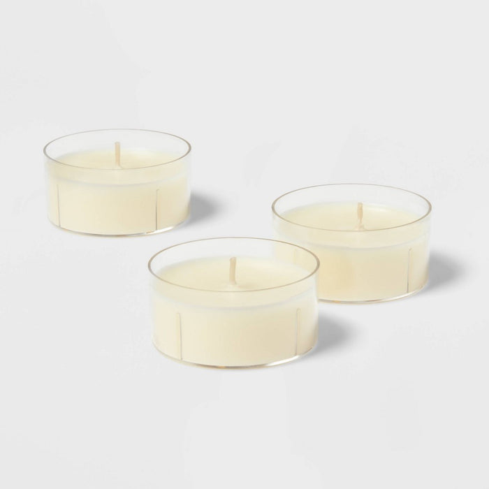 12pk Unscented Jumbo TL Candles Cream - Room Essentials: Paraffin Wax, 6.5hr Burn Time, 12 Piece Set