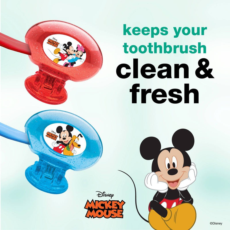 Steripod Mickey Kids' Clip-On Toothbrush Cover - Trial Size - 2pk