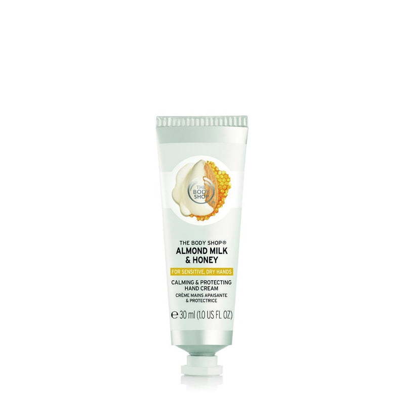 The Body Shop Almond Milk Hand Balm, For Dry Skin, 96Hr Moisture, Vegan, 3.3 US FL OZ, For Dry, Sensitive Skin