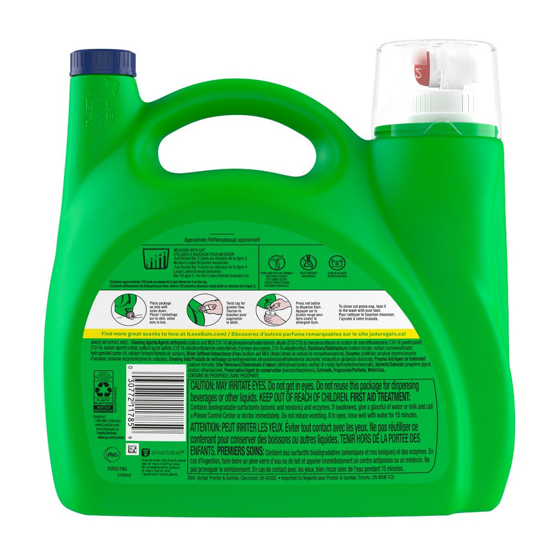 Gain Liquid Odor Defense Laundry Detergent - 184oz