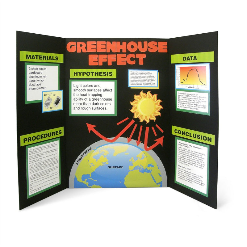 Elmer's 36" x 48" Tri-Fold Foam Presentation Board - Black (LOCAL PICKUP ONLY)
