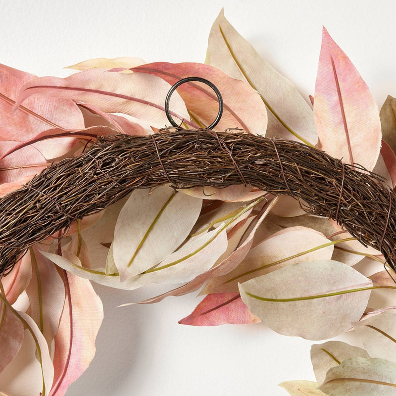 Eucalyptus Artificial Wreath Green -: Faux Polyester Leaves, 26" Unlit Indoor Decor - Threshold designed with Studio McGee (LOCAL PICKUP ONLY)