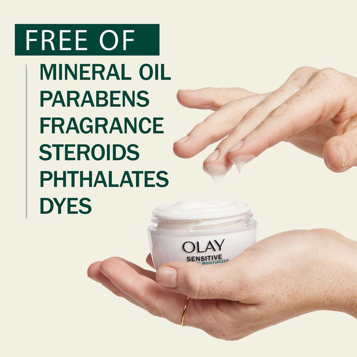 Olay Sensitive Face Moisturizer Cream with Colloidal Oatmeal - Fragrance Free - 1.7oz