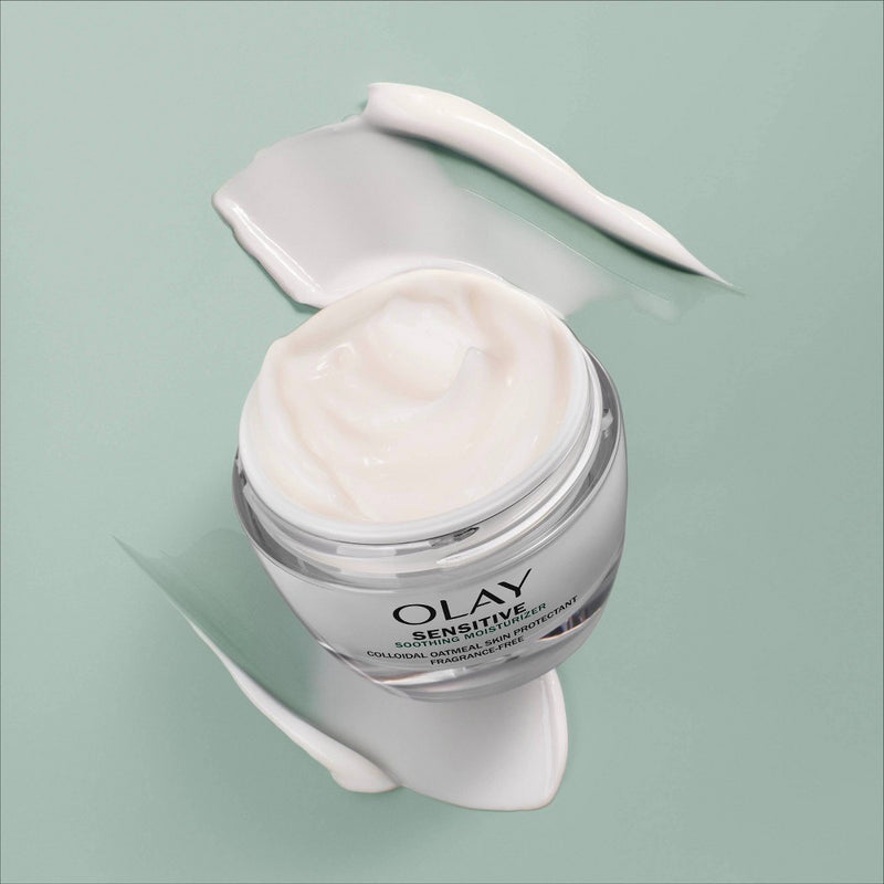 Olay Sensitive Face Moisturizer Cream with Colloidal Oatmeal - Fragrance Free - 1.7oz