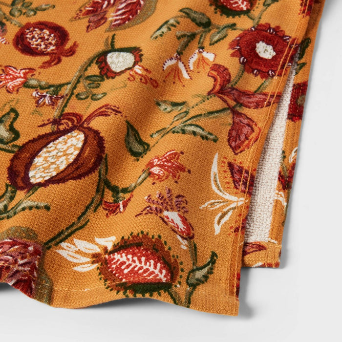2pk Harvest Allover Fall Foliage Printed Hand Towel - Threshold