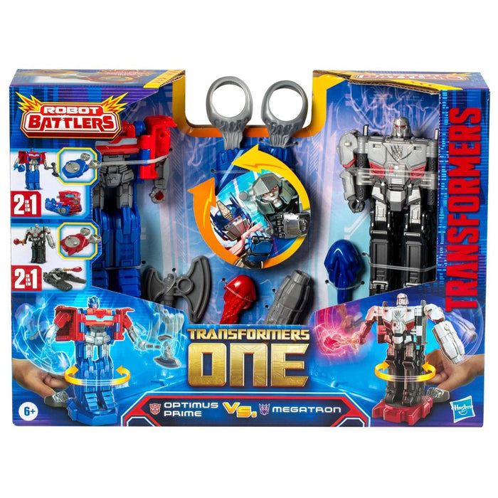 Transformers One Optimus Prime vs Megatron Robot Battlers Action Figure Set