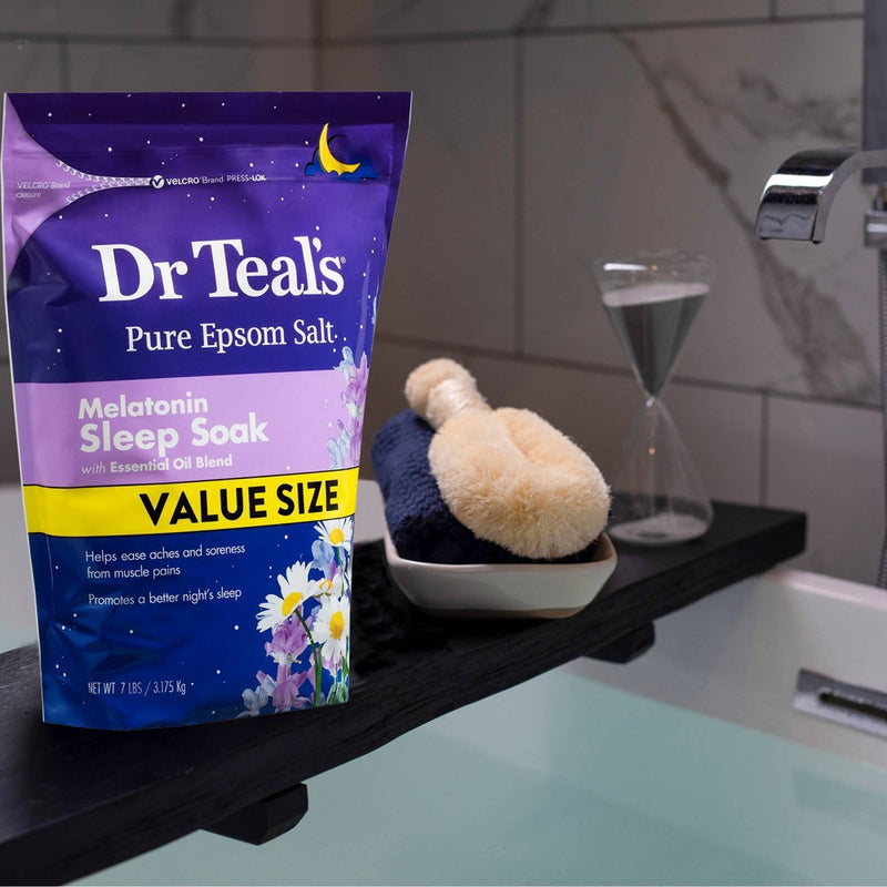 Dr Teal's Sleep Epsom Salt Soak with Melatonin & Essential Oils - 7lbs