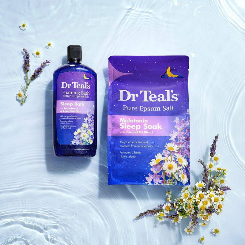 Dr Teal's Sleep Epsom Salt Soak with Melatonin & Essential Oils - 7lbs