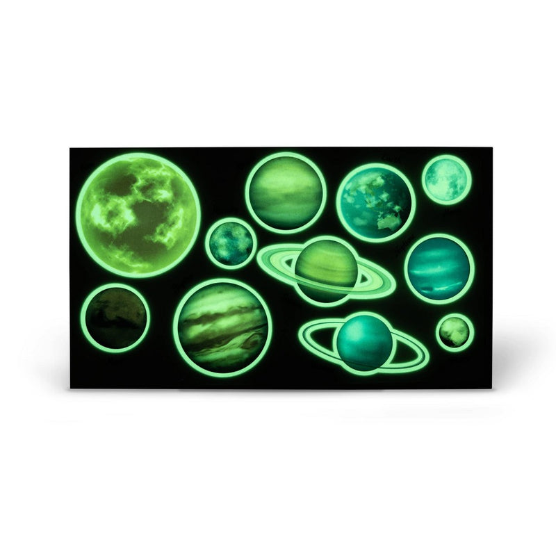 11ct Glow Planets Stickers - Bullseye's Playground