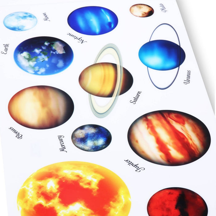 11ct Glow Planets Stickers - Bullseye's Playground