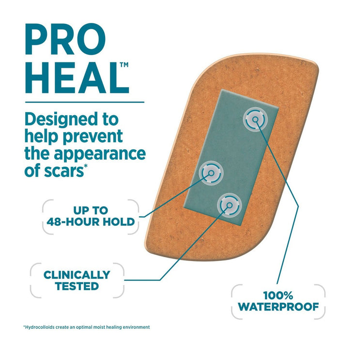 Band-Aid Brand Pro Heal Adhesive Bandages with Hydrocolloid Gel Pads - Large - 5 ct