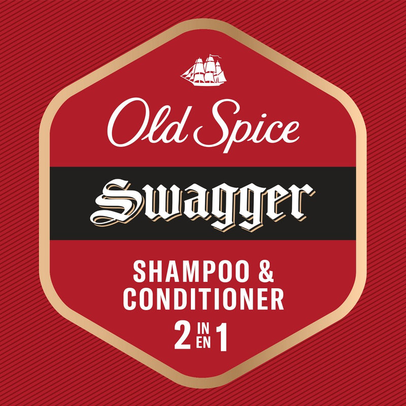 Old Spice Swagger 2-in-1 Shampoo & Conditioner - Trial Size - 3 fl oz