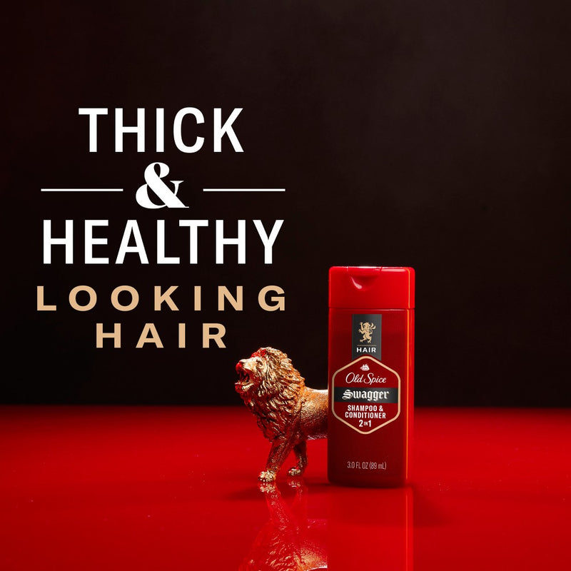 Old Spice Swagger 2-in-1 Shampoo & Conditioner - Trial Size - 3 fl oz