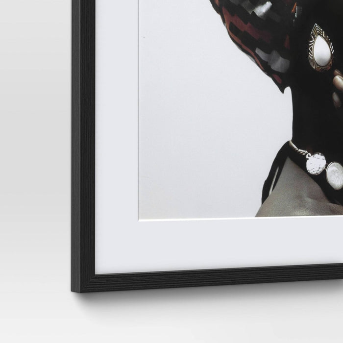 24" x 30" 2pc Cultural Framed Wall Posters - Threshold: Modern Art Lithograph, Black Frame (LOCAL PICKUP ONLY)