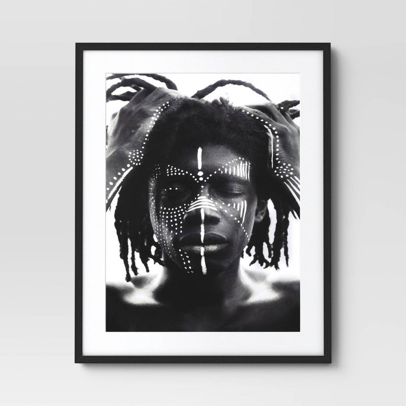 24" x 30" 2pc Cultural Framed Wall Posters - Threshold: Modern Art Lithograph, Black Frame (LOCAL PICKUP ONLY)