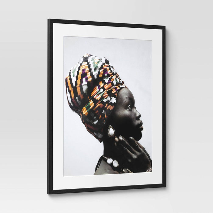 24" x 30" 2pc Cultural Framed Wall Posters - Threshold: Modern Art Lithograph, Black Frame (LOCAL PICKUP ONLY)