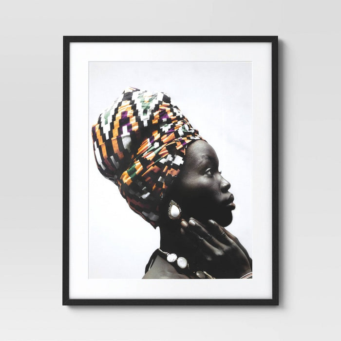 24" x 30" 2pc Cultural Framed Wall Posters - Threshold: Modern Art Lithograph, Black Frame (LOCAL PICKUP ONLY)