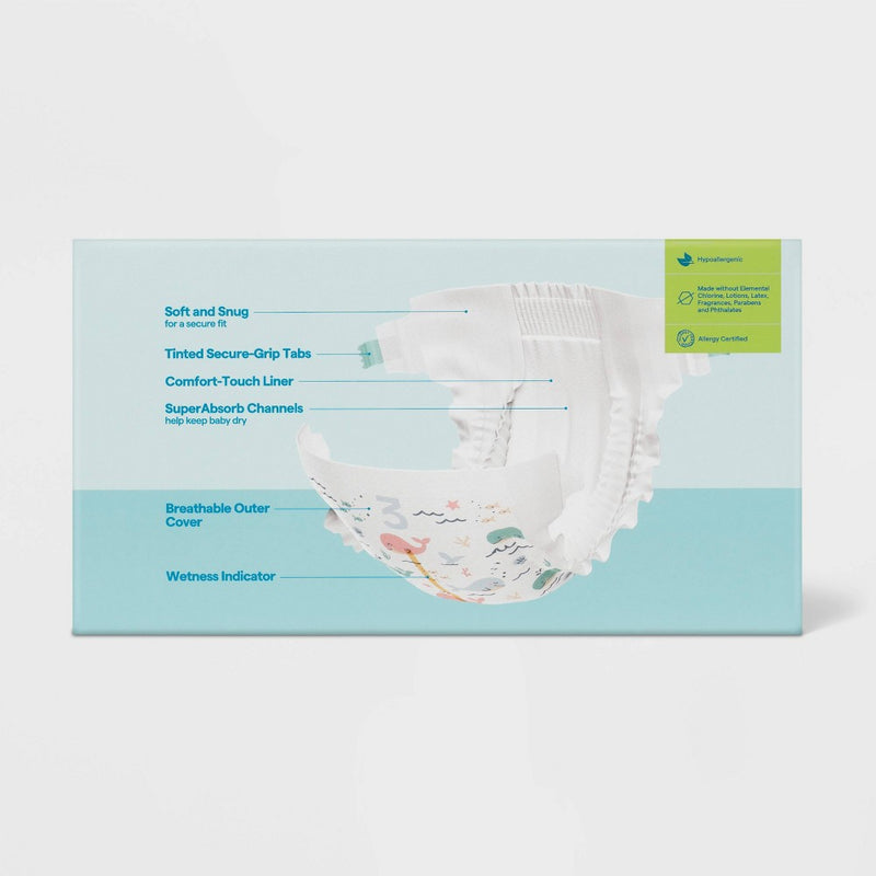 Disposable Diapers Giant Pack - Size 3 - 148ct - up&up (Color or Pattern May Vary)