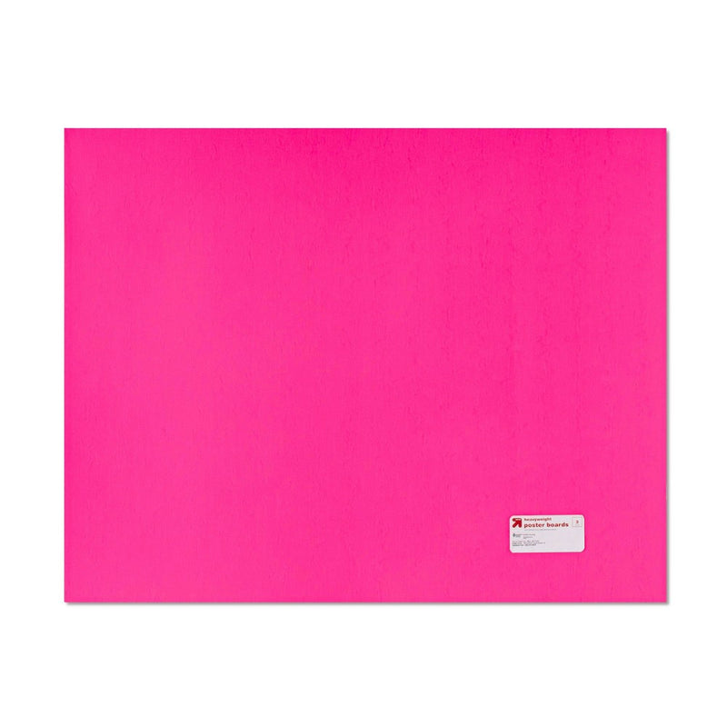 3pk Neon 28'' x 22'' Heavy Weight Poster Board Neon Pink/Neon Green/Neon Yellow - up&up (LOCAL PICKUP ONLY)