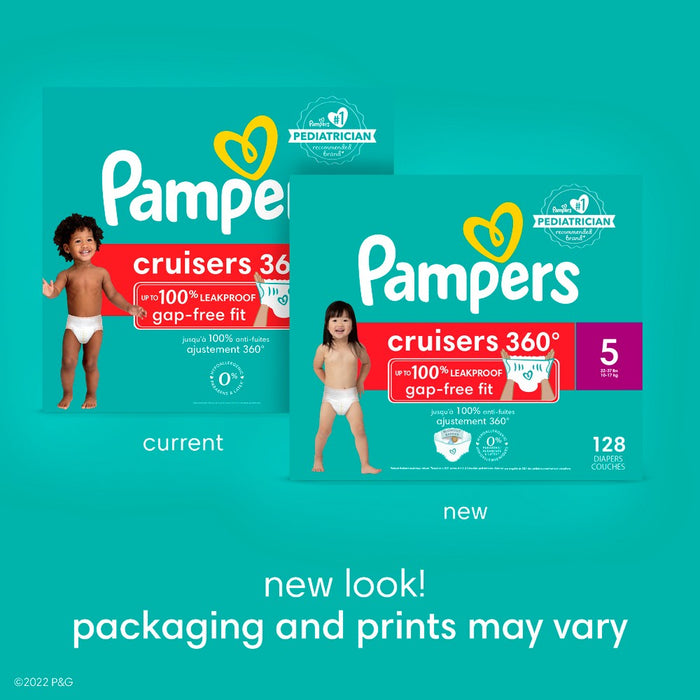 Pampers Cruisers 360 Disposable Diapers Jumbo Pack - Size 5 - 19ct