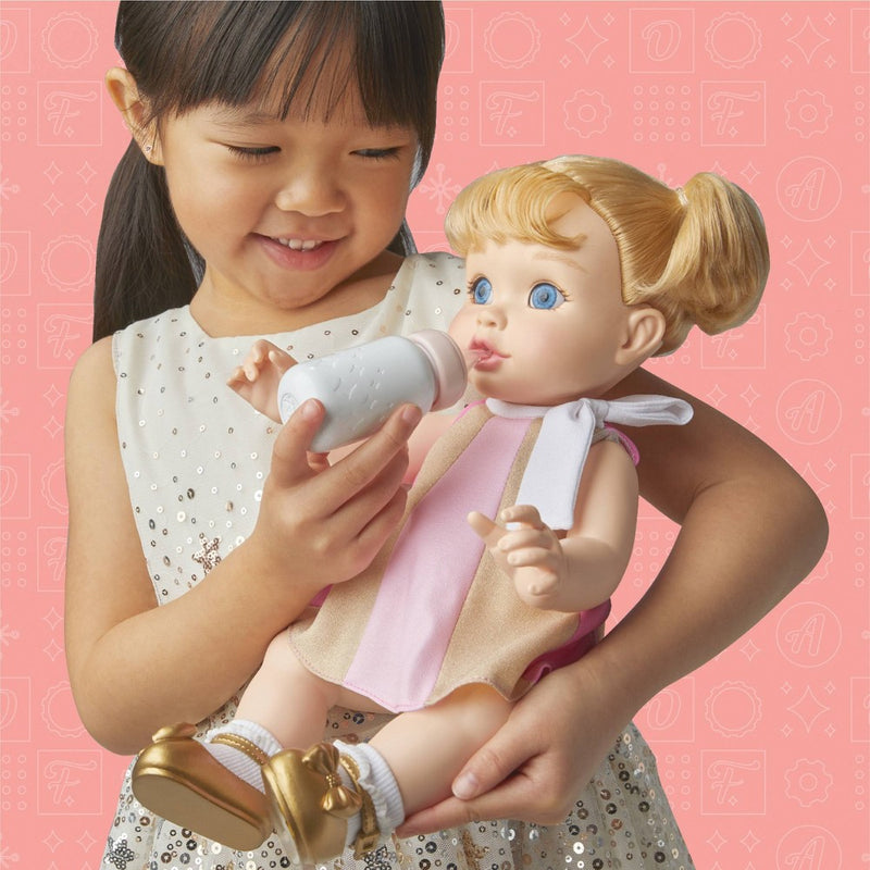 FAO Schwarz 14" Drink and Wet Baby Doll - Blonde Hair