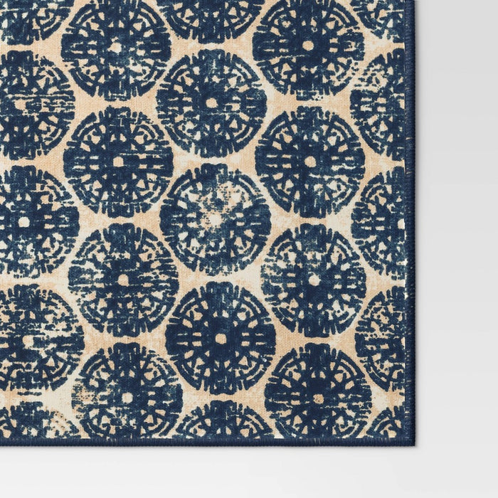 Cotton Medallion Print Placemat Blue - Threshold