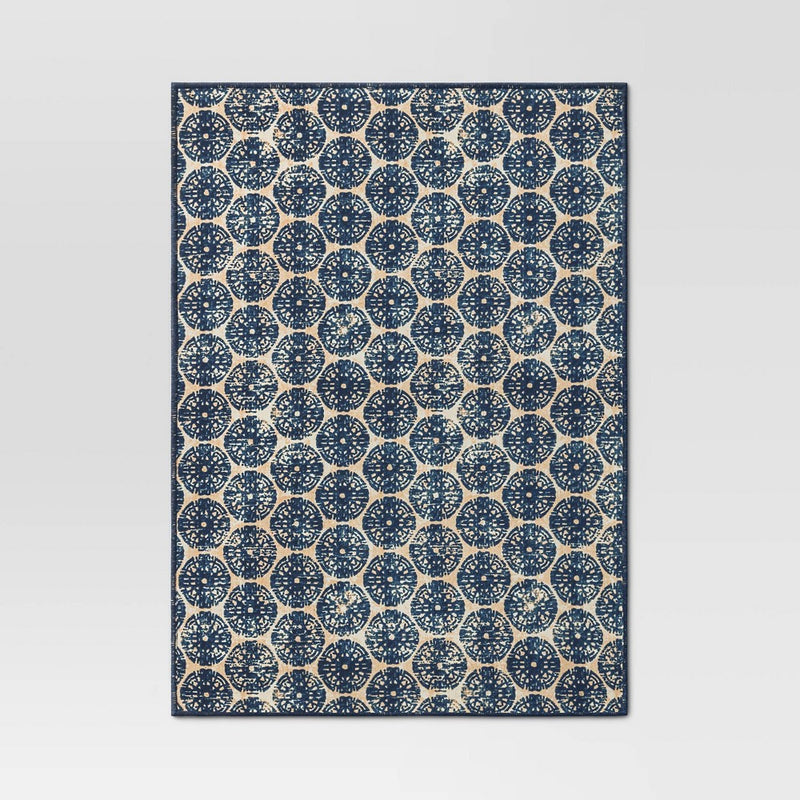 Cotton Medallion Print Placemat Blue - Threshold