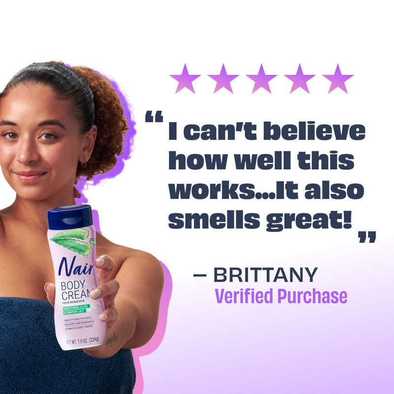 Nair Hair Removal Cream - Aloe & Water Lily - 7.9oz
