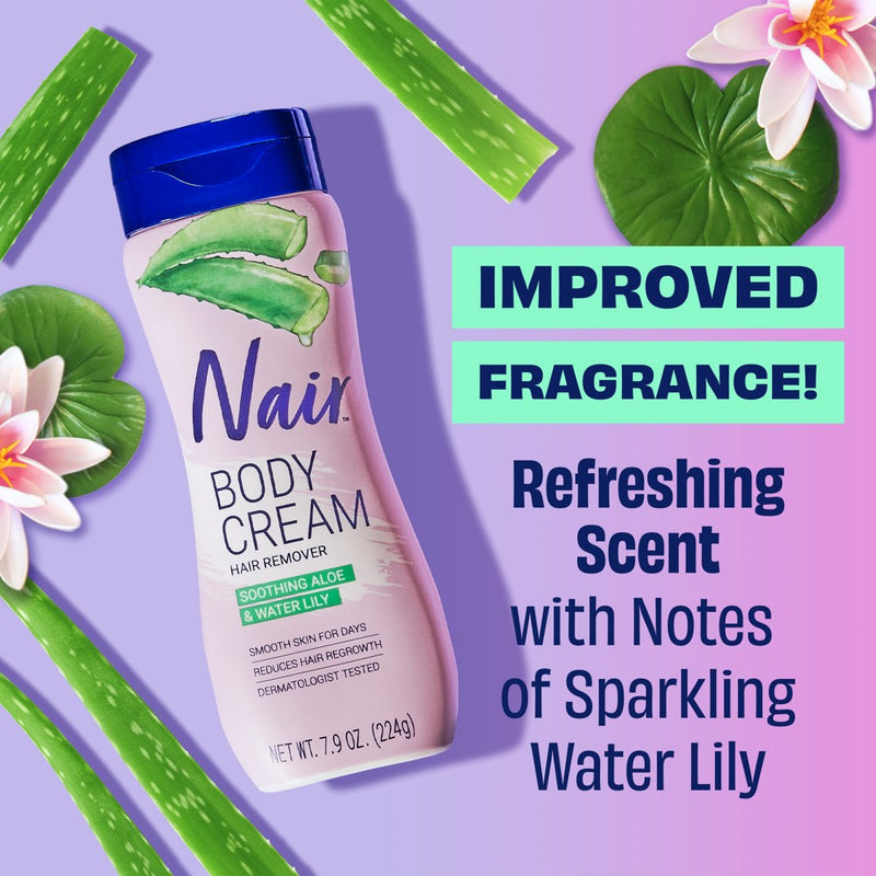 Nair Hair Removal Cream - Aloe & Water Lily - 7.9oz