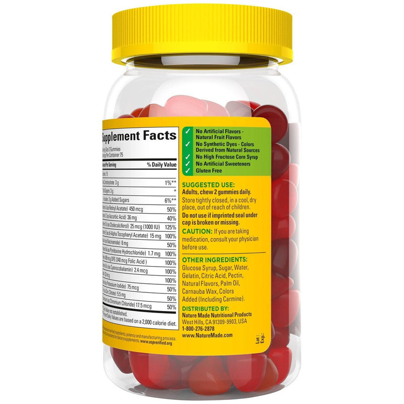 Nature Made Multivitamin Gummies - Orange, Cherry & Mixed Berry - 150ct