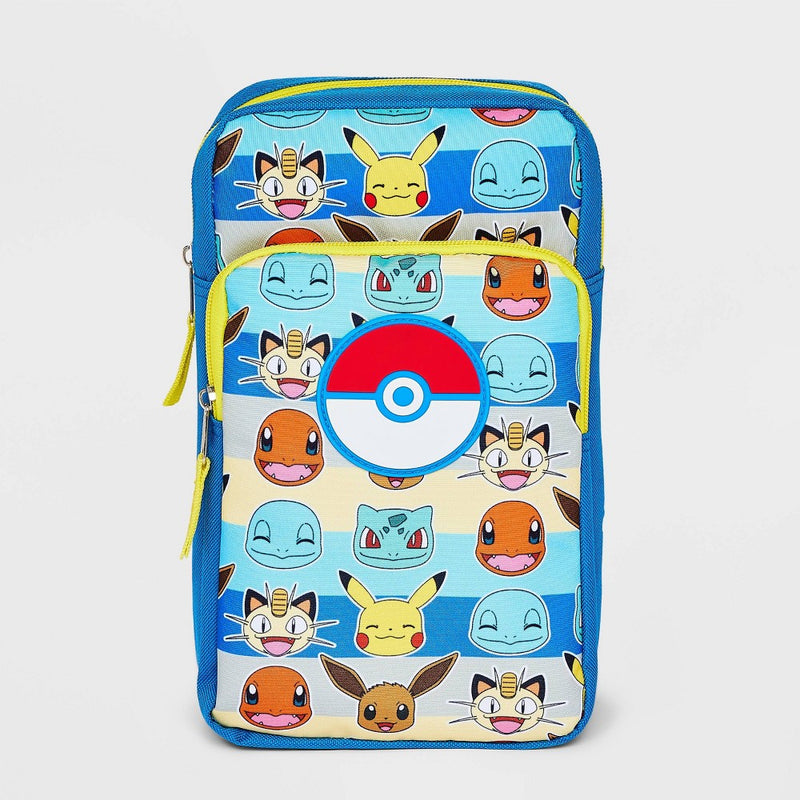 Kids' Pokemon Crossbody Bag Sling Pack Pokeball - Blue