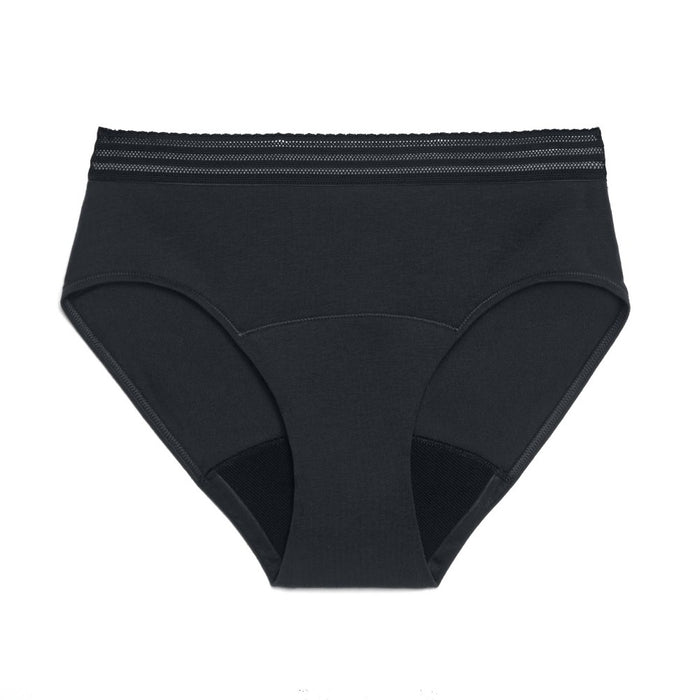 Thinx for All Women's Everyday Comfort Lace Leakproof Period Briefs - Black 2X