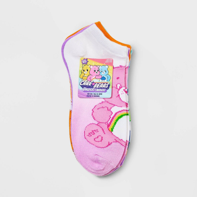 Women's Care Bears 6pk Low Cut Socks - Assorted Colors 4-10