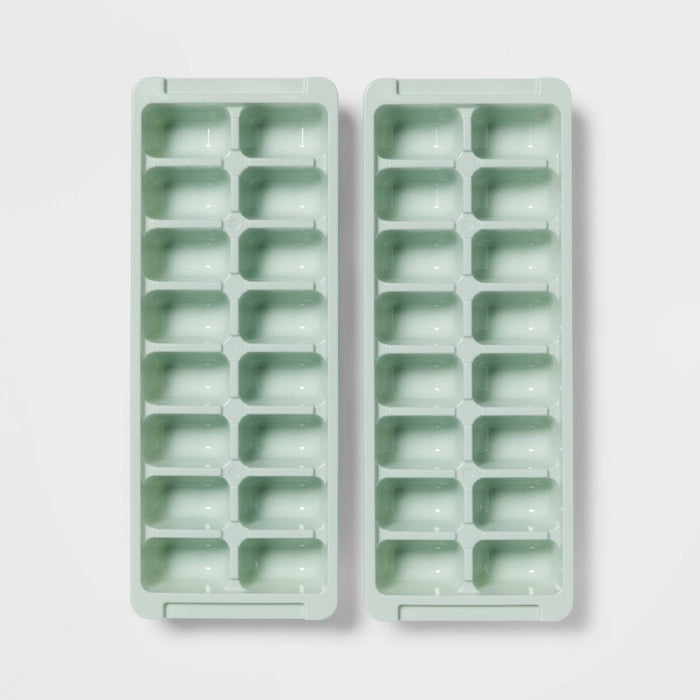 2pk Plastic Ice Trays Mint Green - Room Essentials