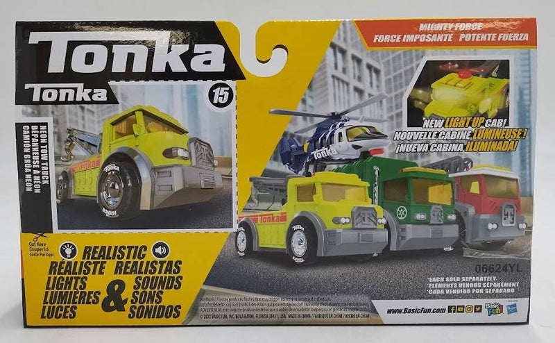 Tonka Mighty Machines Lights & Sounds - Tow Truck - Neon