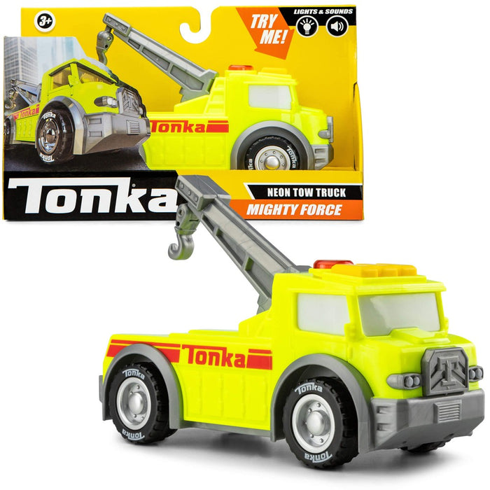 Tonka Mighty Machines Lights & Sounds - Tow Truck - Neon
