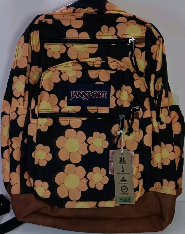 JanSport Cool Student 17.5" Backpack - Flower Frenzy