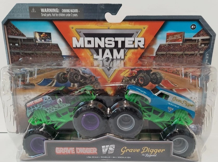 Monster Jam 2 Pack Grave Digger VS Grave Digger The Legend