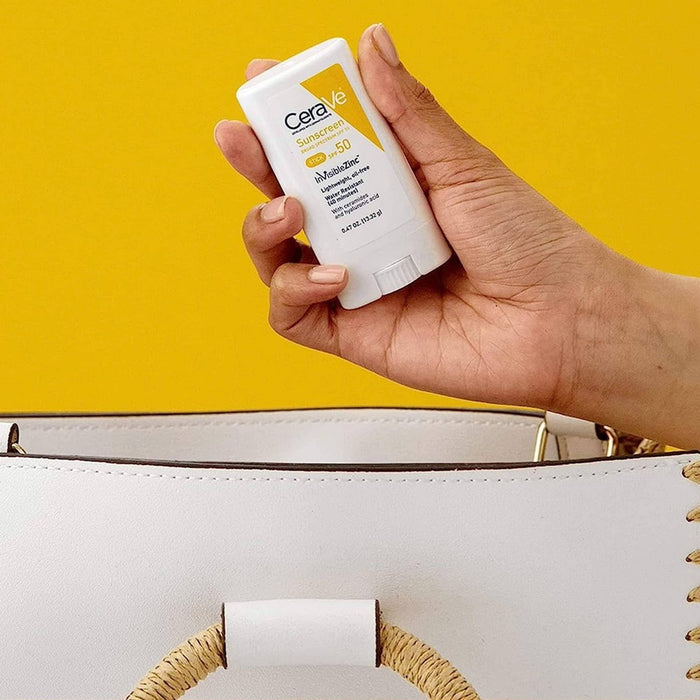 CeraVe 100% Mineral Sunscreen Stick for Face and Body - SPF 50 - 0.47oz