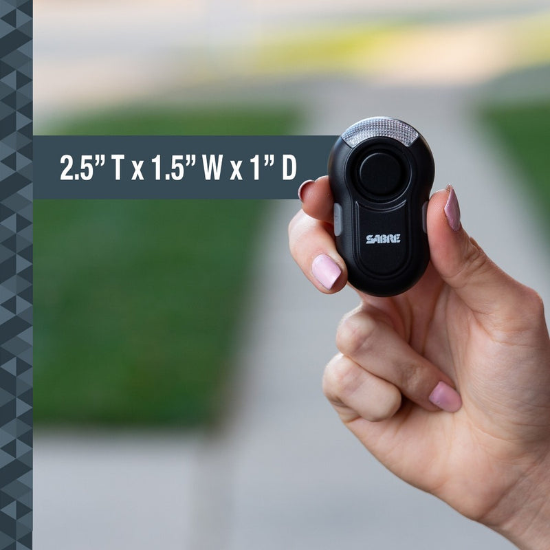 Sabre Personal Alarm with LED Light - Black