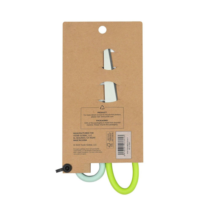 Yoobi Evolve Adult Scissor Pale Blue and Lime Green