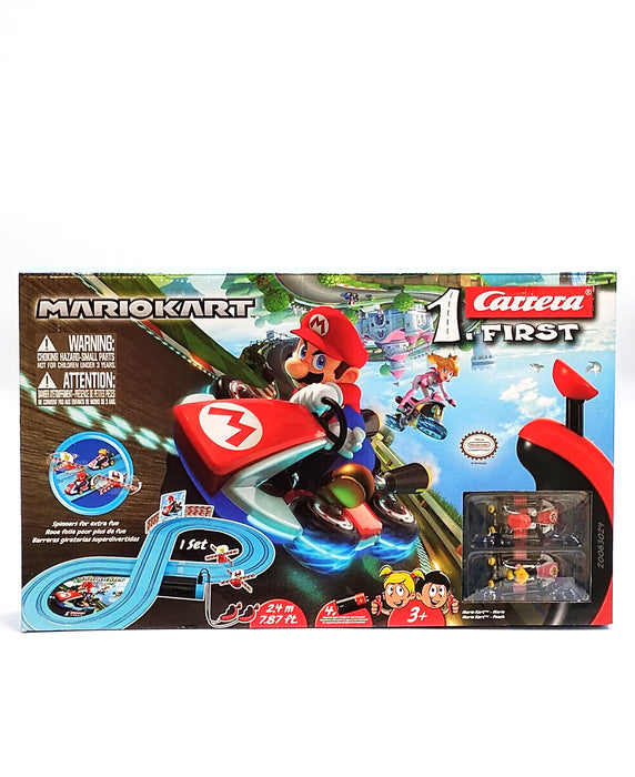 Carrera First Mario Kart Racing Set - featuring Mario and Peach
